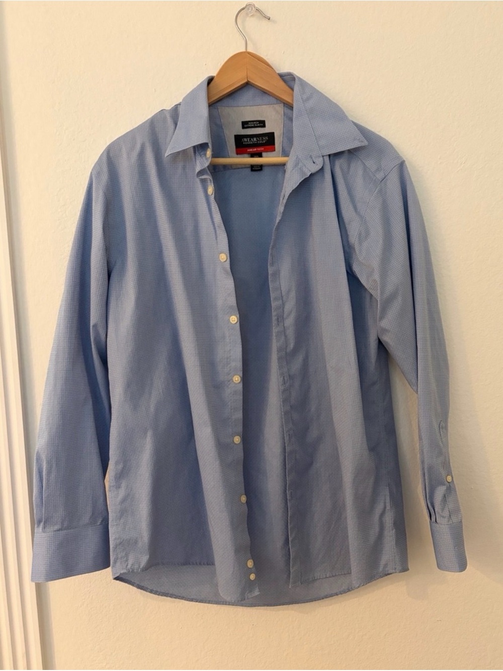 3 shirts Van Heusen Kenneth Cole and Croft and barrow Blue Dress Shirt bundle